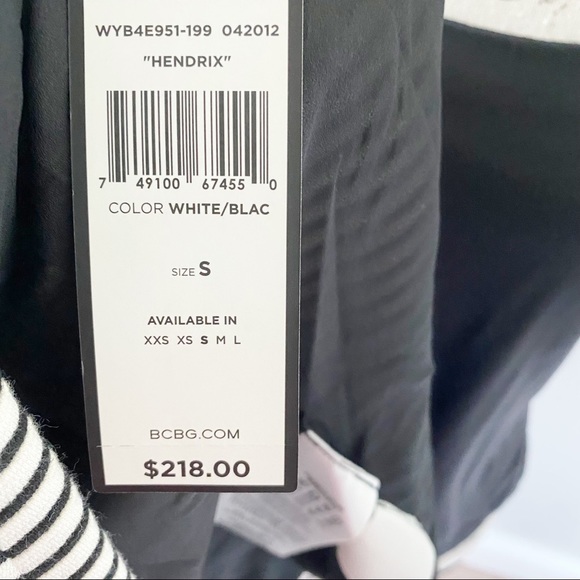 BCBGMaxAzria Jacket Blazer Black And White Stripes Size Small - Picture 10 of 14